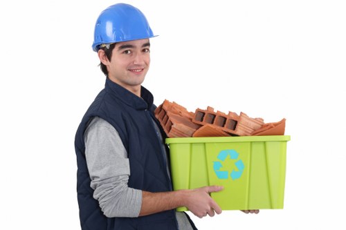 Edmonton skip hire services container on a residential property