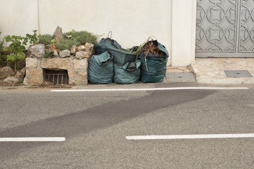 Edmonton recycling bins in a residential area
