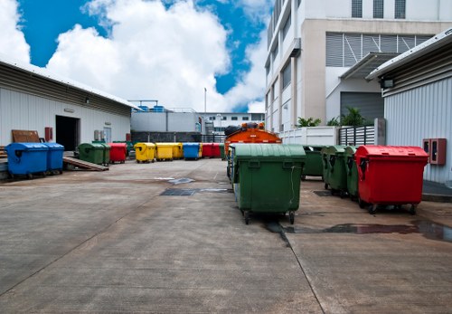 Community members attending a recycling event