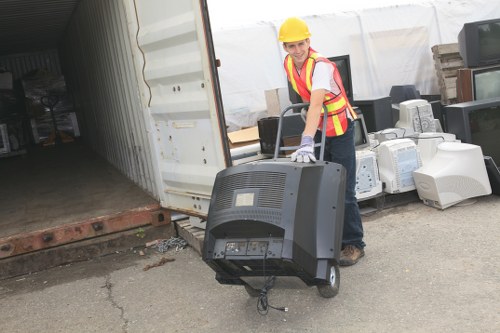 Customer Service Representative Assisting with Skip Hire