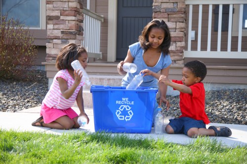 Different types of skips arranged for various projects