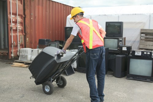Different types of hazardous waste containers